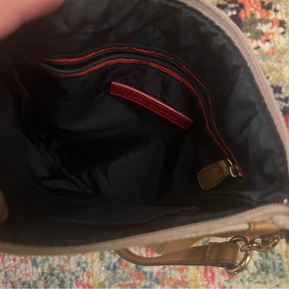 TOMMY HILFIGER SIGNATURE LOGO CROSSBODY SHOULDER BAG BROWN/BEIGE - Picture 2 of 6